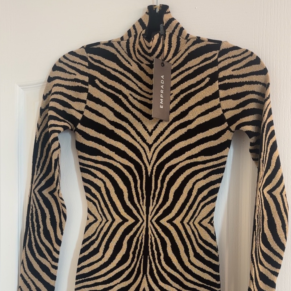 Animal print mini dress